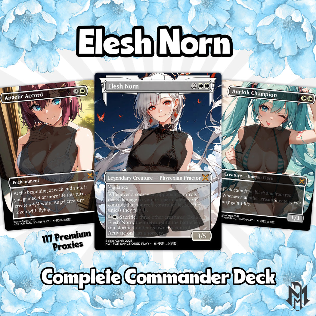 Elesh Norn Anime Style Waifu Commander Deck Special Edition Custom Fanmade Deck High Quality Cards 108 Cards