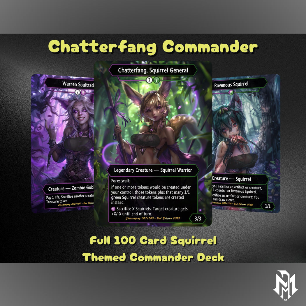 Chatterfang Commander Squirrel Deck – Custom Cards for Casual Play