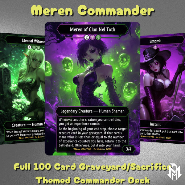 Meren Commander Graveyard Deck – Custom Cards for Casual Play