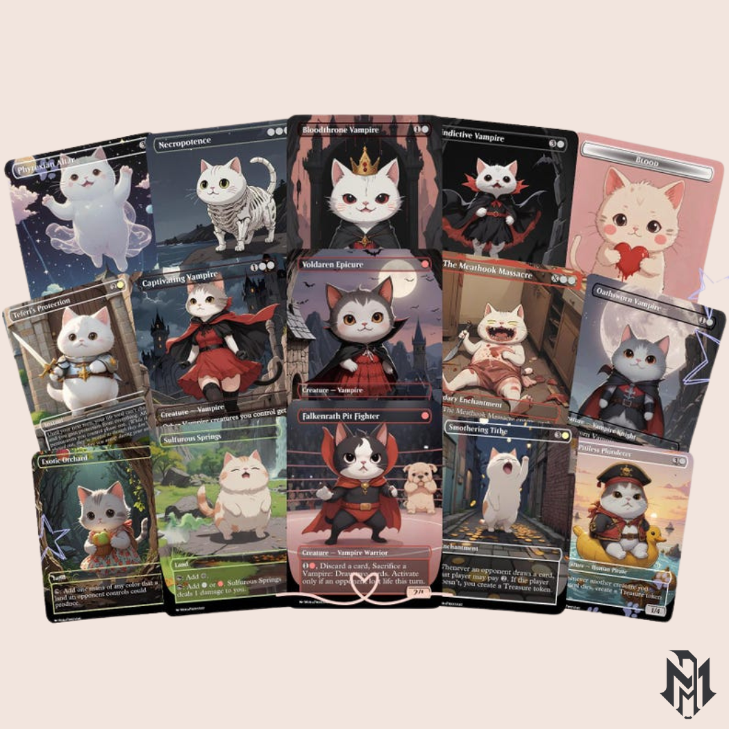 Edgar Markov Vampire Tribal Proxy Commander Deck, 100 Cards + 8 Free Tokens | Cute Custom Full Art | MuraProxyArt