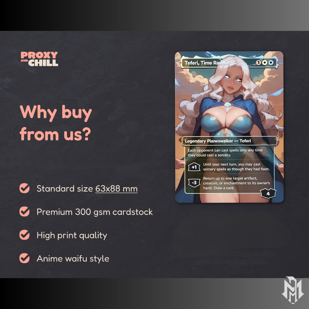 Atraxa Cat Food - Full TCG Proxy Commander EDH Deck - 108 cards - Tokens included - Waifu Anime Girls