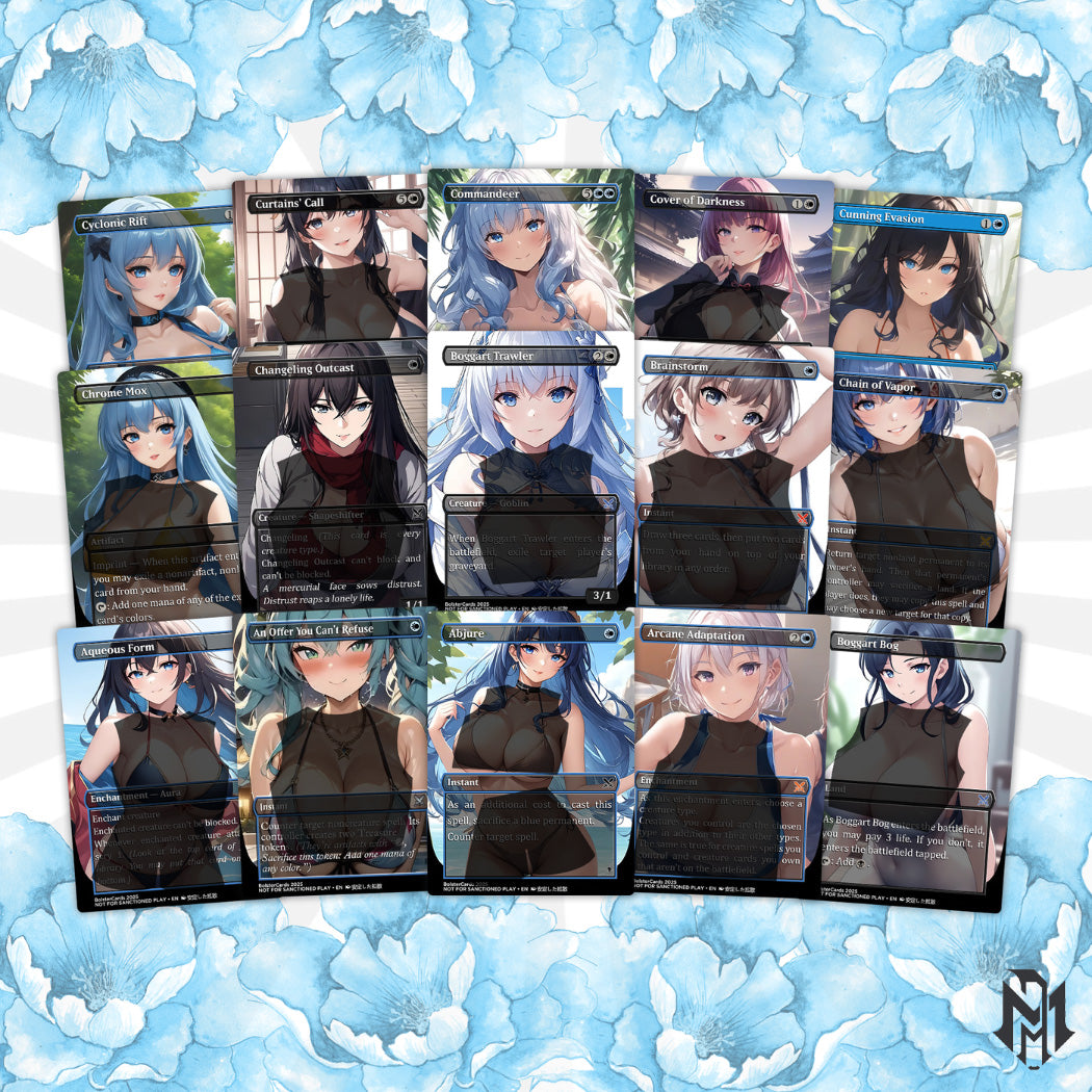 Yuriko, the Tiger's Shadow Anime Style Waifu Commander Deck Special Edition Custom Fanmade Deck High Quality Cards 108 Cards