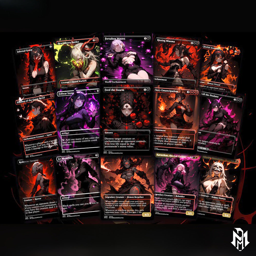 Valgavoth Commander Deck Valgavoth harrower of souls Complete EDH Deck Fanmade Deck
