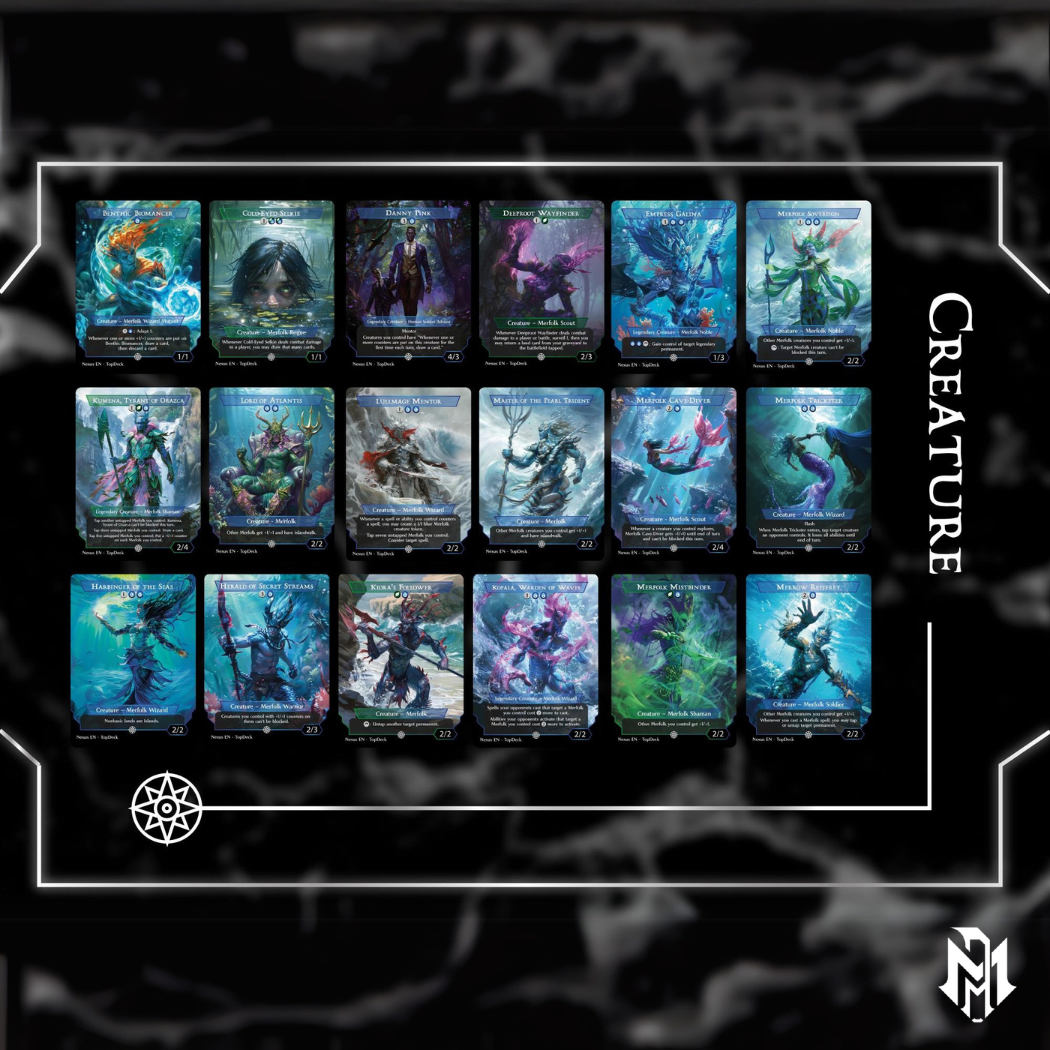 Hakbal Merfolk - Commander EDH Deck - With Tokens - MTG Full Proxy Deck, Altered Cards cEDH