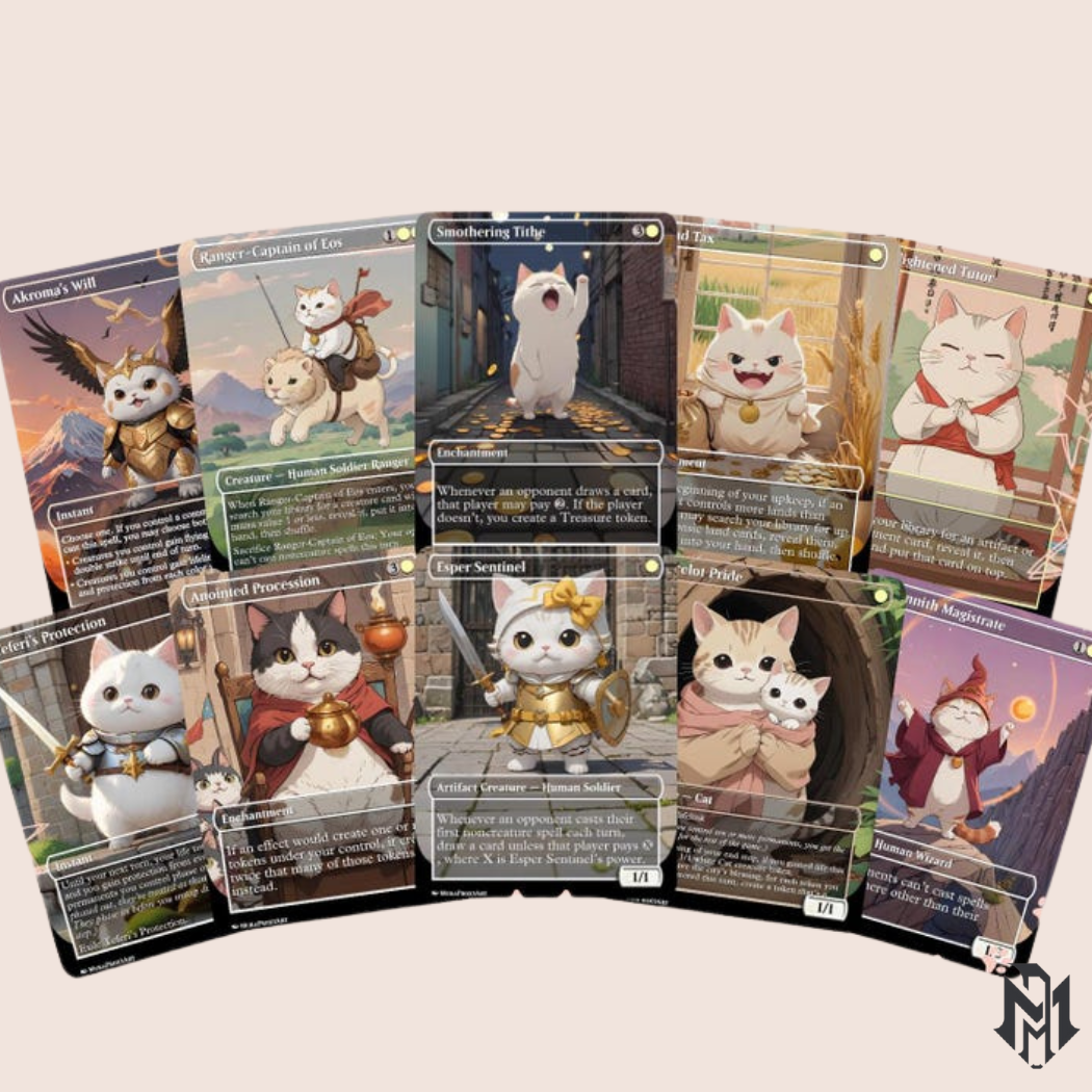 White Commander Staples - Cute Proxy | Custom Alter Full Art Card | Commander EDH | MuraProxyArt