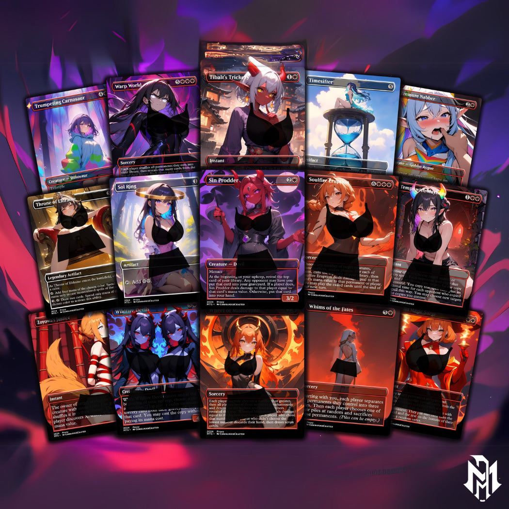 Chaos Commander Deck Zurzoth Custom MTG Cards Premium Proxy Cards Complete EDH Deck Premium Quality