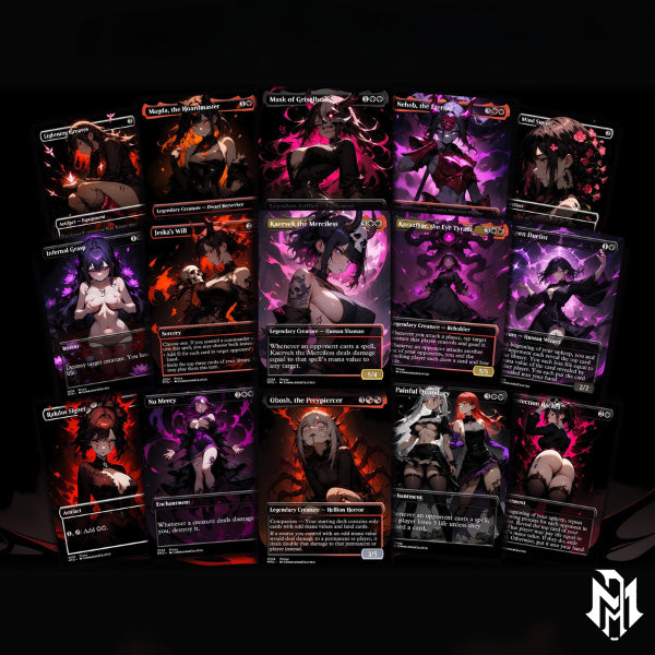 Burn Commander Deck The Lord of Pain Complete EDH Deck Proxy Deck