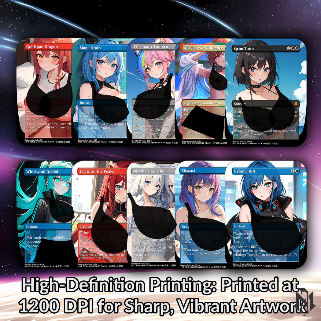 The Ur-Dragon Anime Style Waifu Commander Deck Special Edition MTG Proxy Deck High Quality Cards 108 Cards