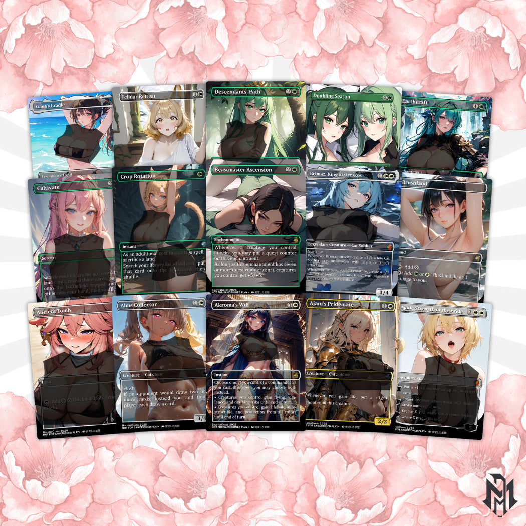 Arahbo, Roar of the World Anime Style Waifu Tribal Commander Deck Special Edition Custom Fanmade Deck High Quality Cards 108 Cards