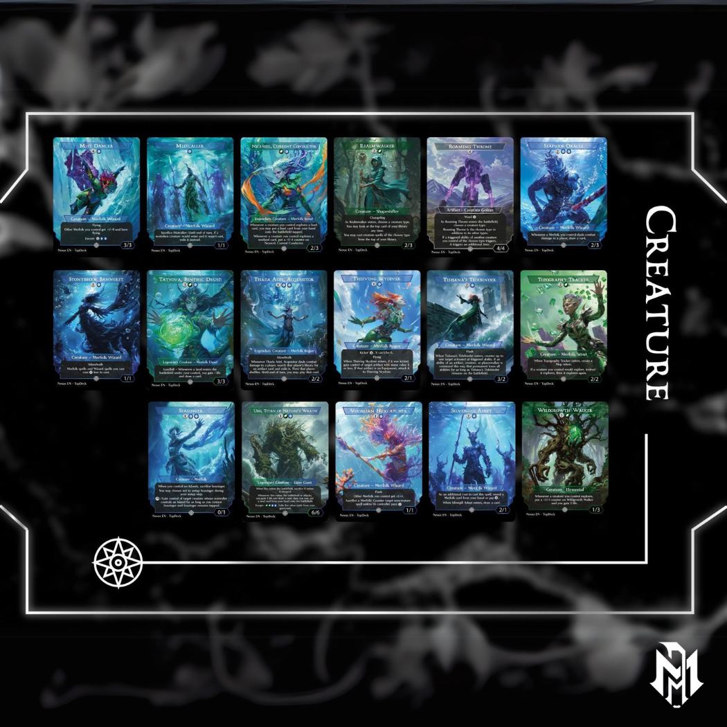 Hakbal Merfolk - Commander EDH Deck - With Tokens - MTG Full Proxy Deck, Altered Cards cEDH