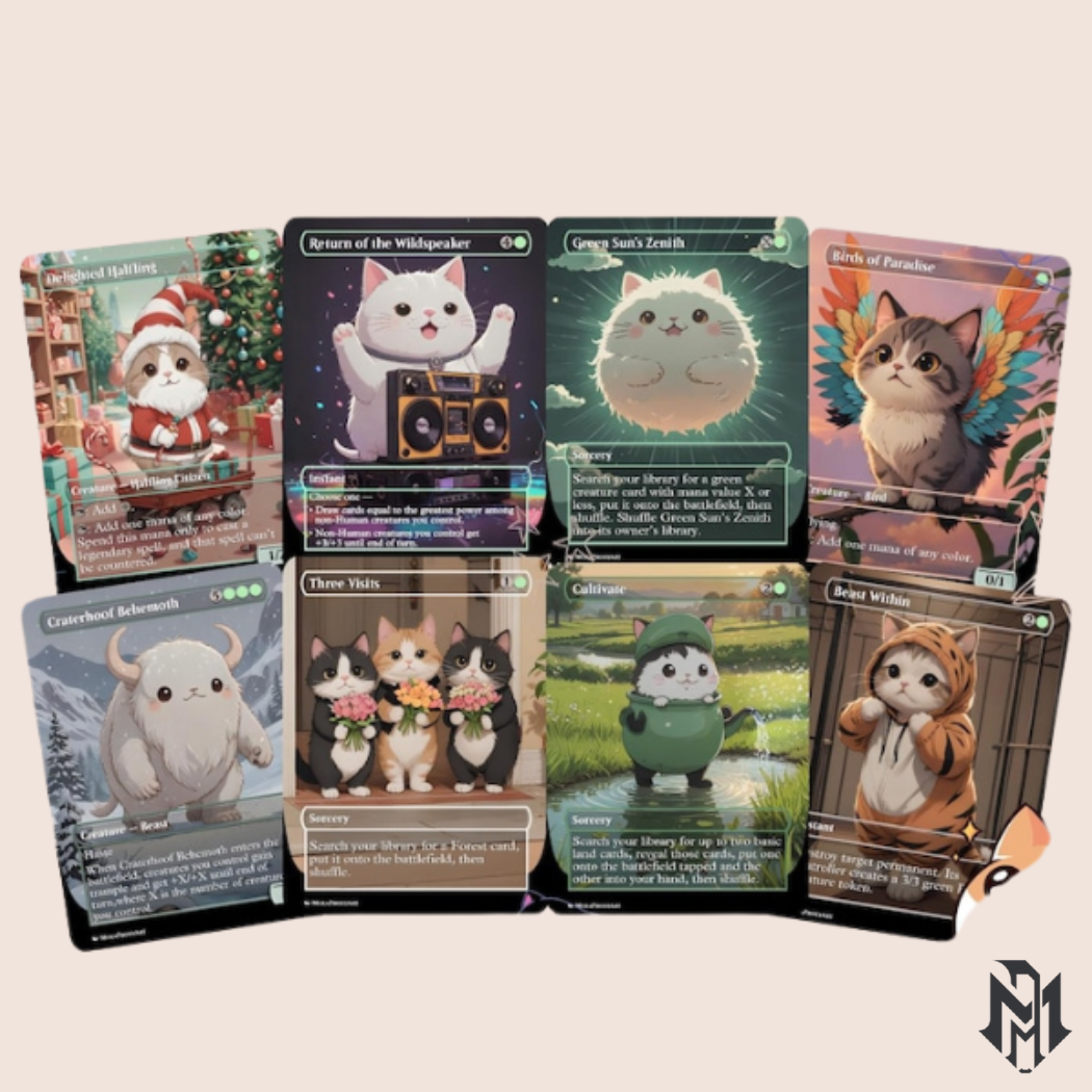 Green Commander Staples - Cute Proxy | Custom Alter Full Art Card | Commander EDH | MuraProxyArt