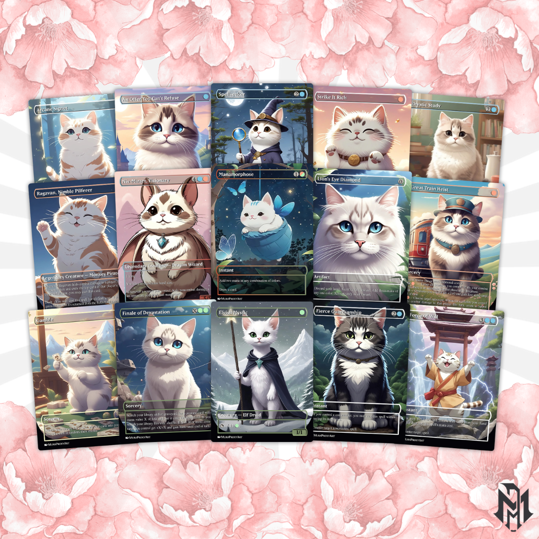 Storm, Force of Nature Proxy Commander Deck, 100 Cards + 8 Free Tokens | Cute Custom Full Art | MuraProxyArt
