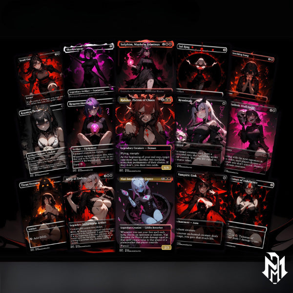 Burn Commander Deck The Lord of Pain Complete EDH Deck Proxy Deck