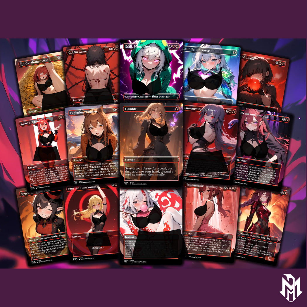 Chaos Commander Deck Zurzoth Custom MTG Cards Premium Proxy Cards Complete EDH Deck Premium Quality