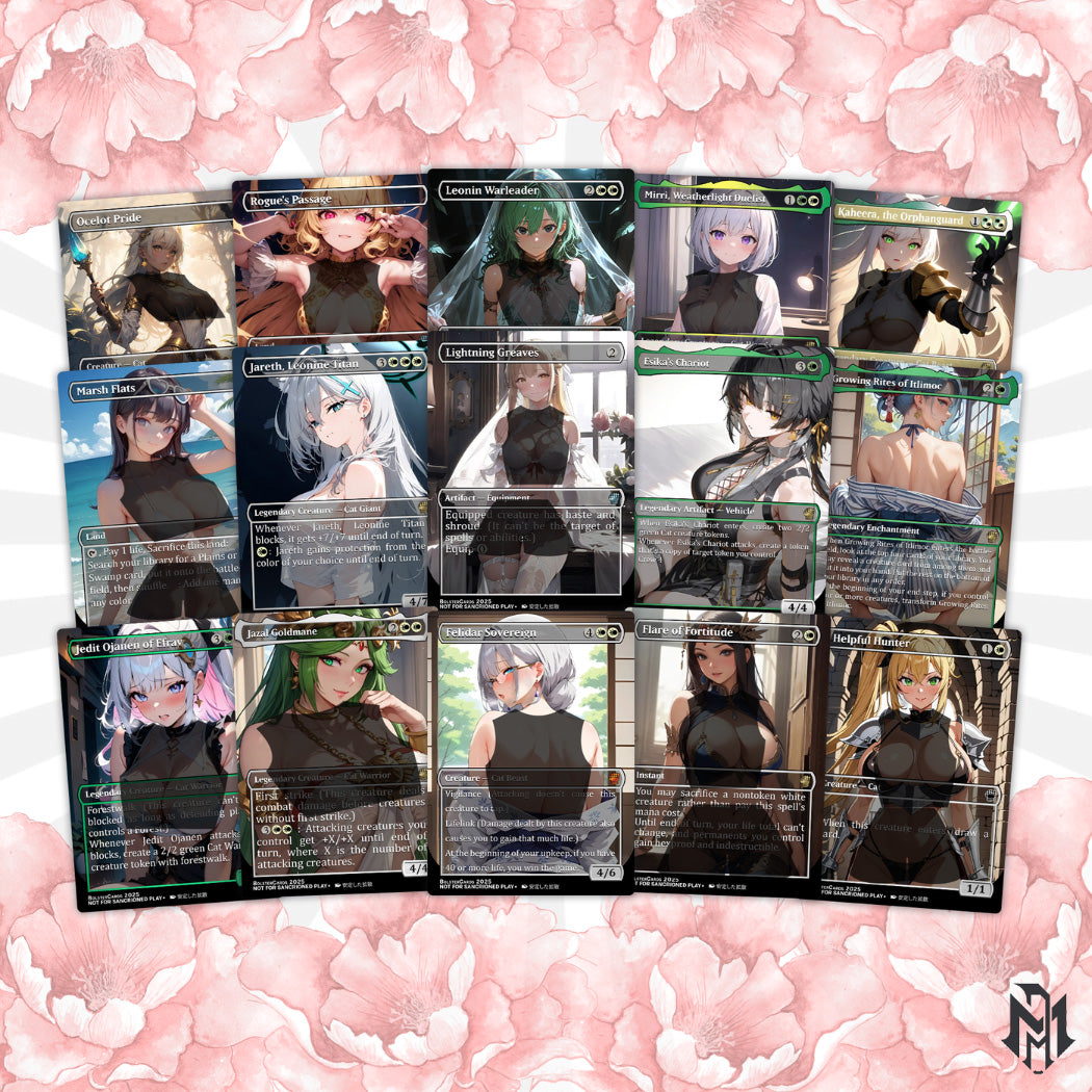 Arahbo, Roar of the World Anime Style Waifu Tribal Commander Deck Special Edition Custom Fanmade Deck High Quality Cards 108 Cards