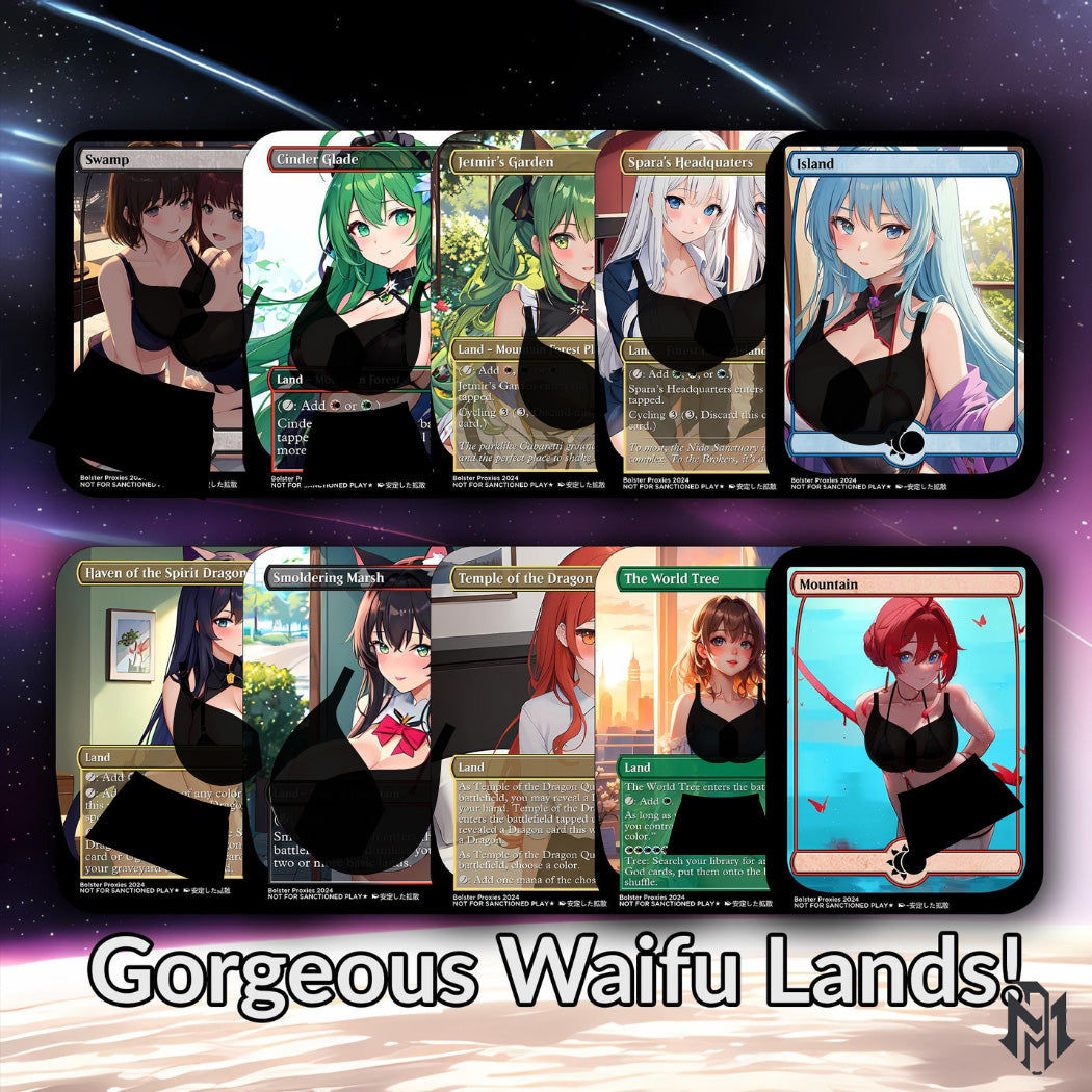 The Ur-Dragon Anime Style Waifu Commander Deck Special Edition MTG Proxy Deck High Quality Cards 108 Cards