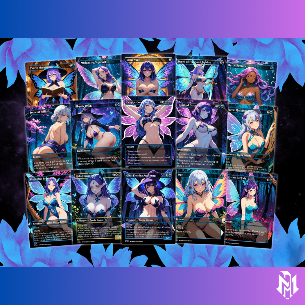 Alela Faeries MTG Proxy Commander Deck