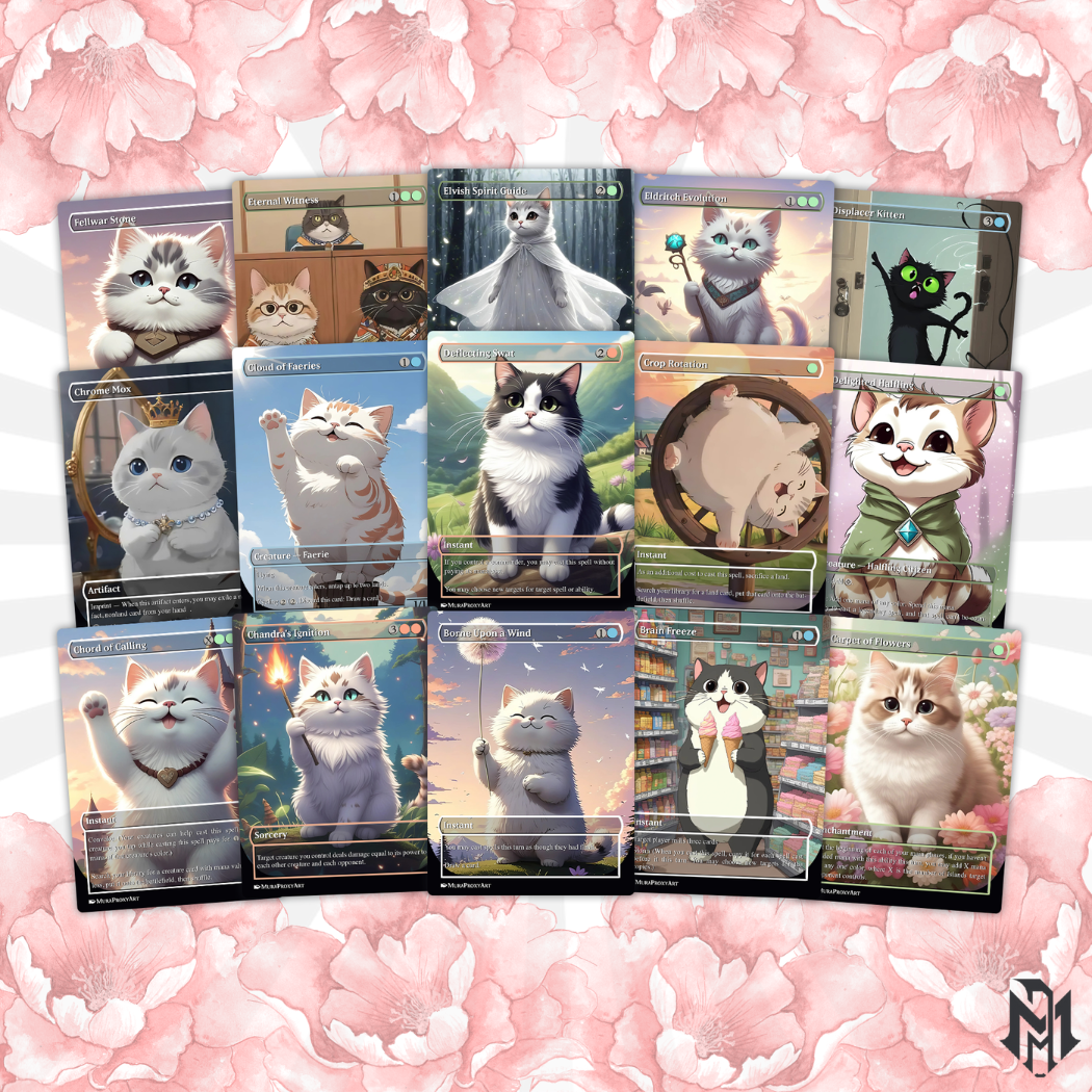 Storm, Force of Nature Proxy Commander Deck, 100 Cards + 8 Free Tokens | Cute Custom Full Art | MuraProxyArt