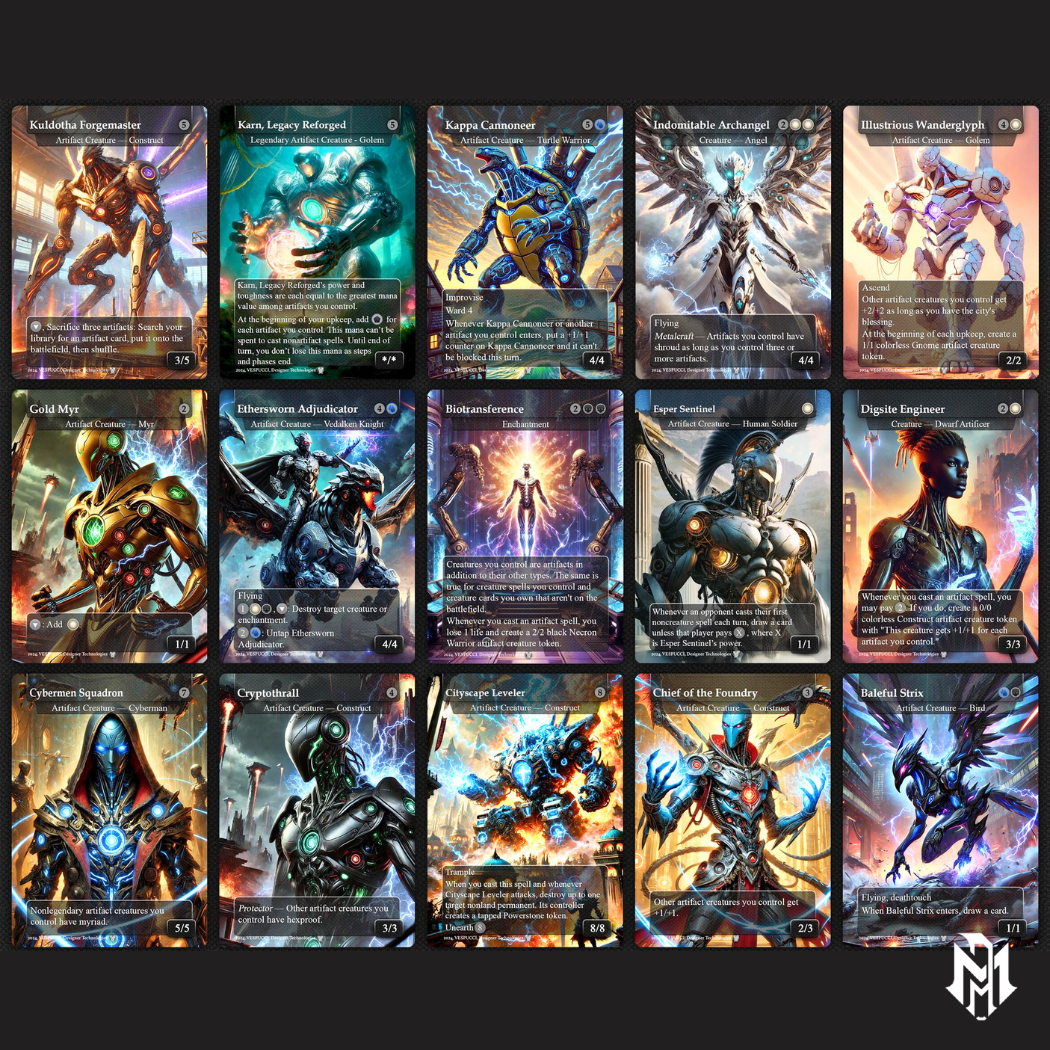 FLASH SALE** Urza, Chief Artificer Affinity Deck, 120 Cards, 14 Sideboard, 6 Tokens Includes All Main Urza's, Shorikai, Artifacts, Custom