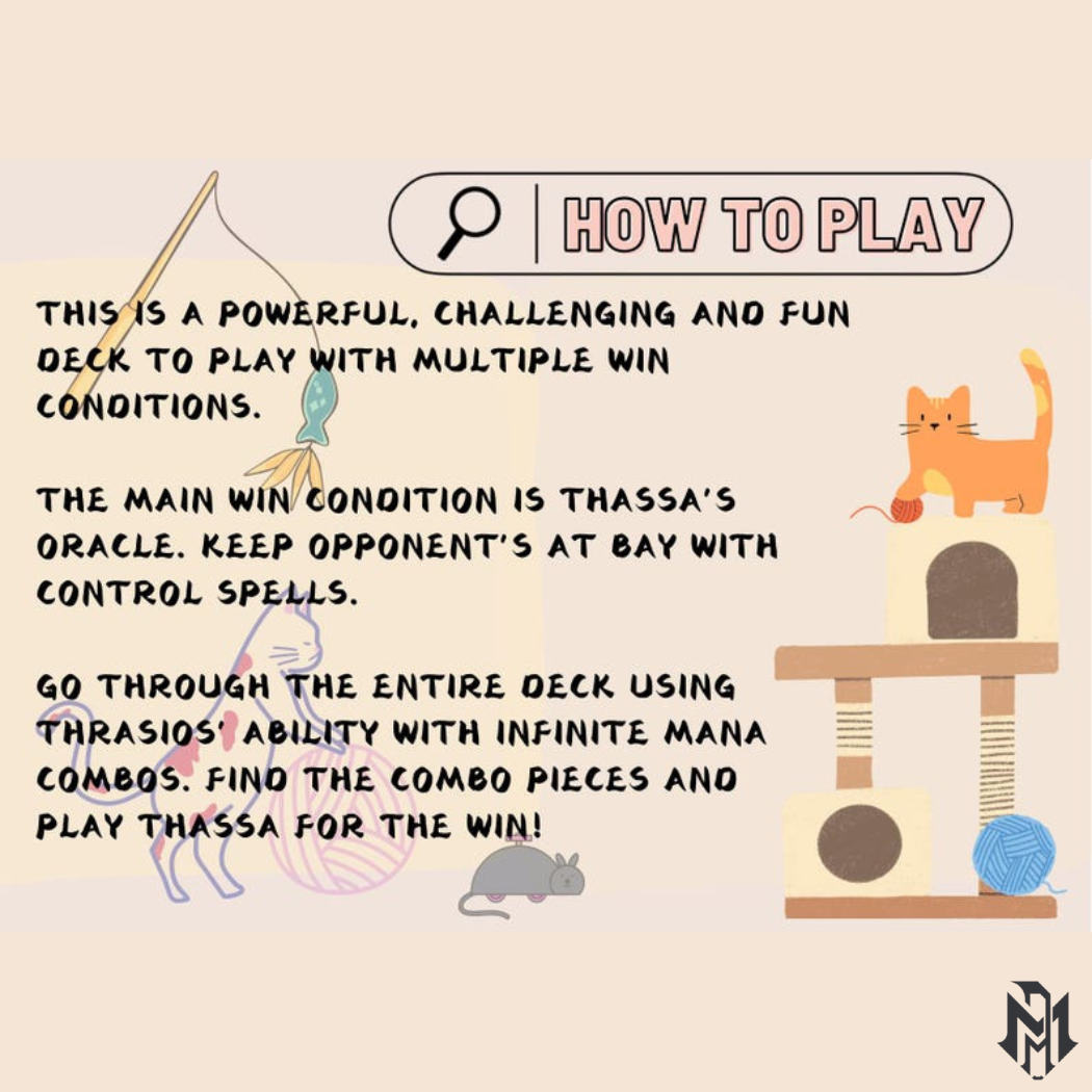 Tymna x Thrasios Proxy cEDH Commander Deck, 100 Cards + 8 Free Tokens | Cute Custom Full Art | MuraProxyArt