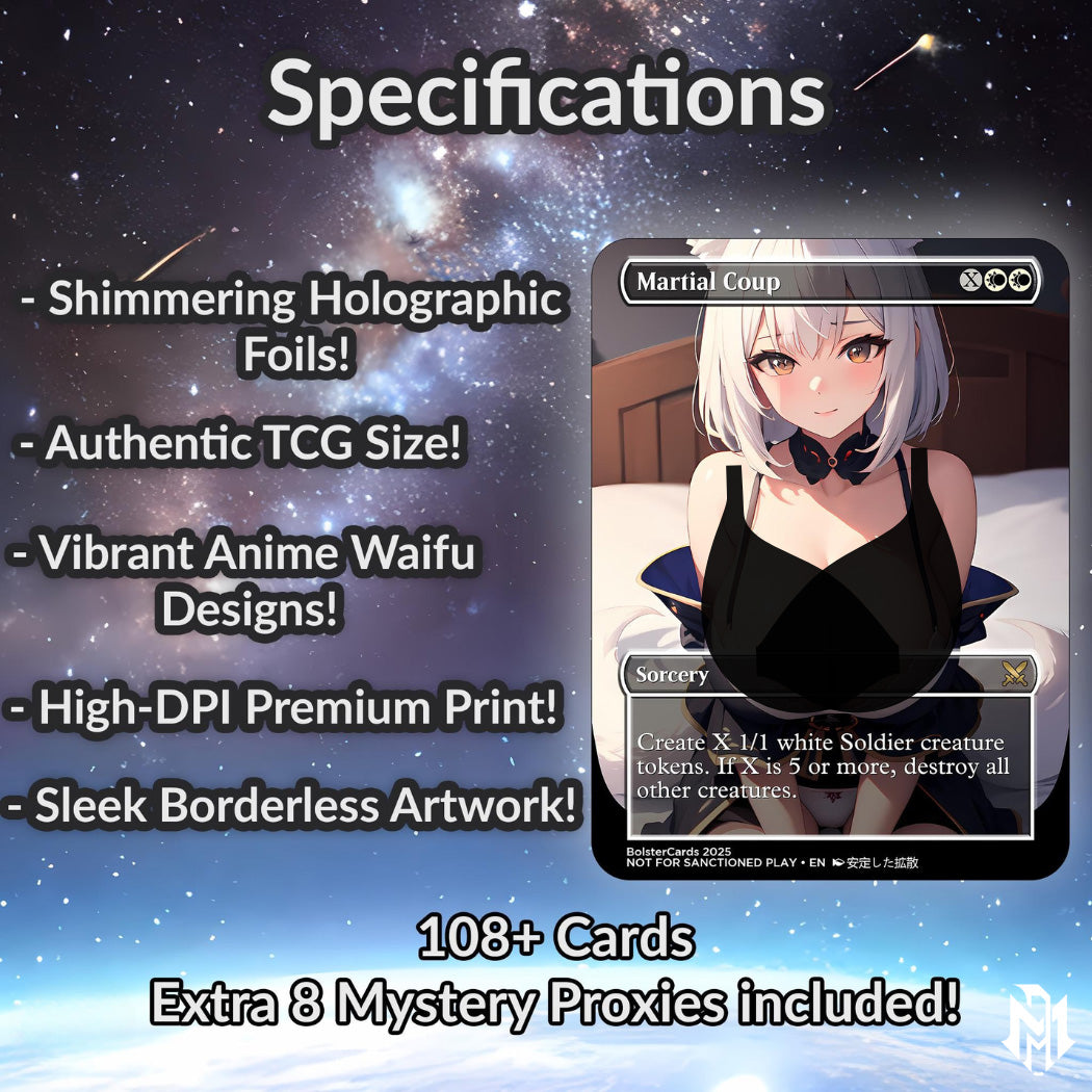 Orzhov Token Anime Style Waifu Commander Deck Special Edition Custom Fanmade Deck High Quality Cards 108 Cards