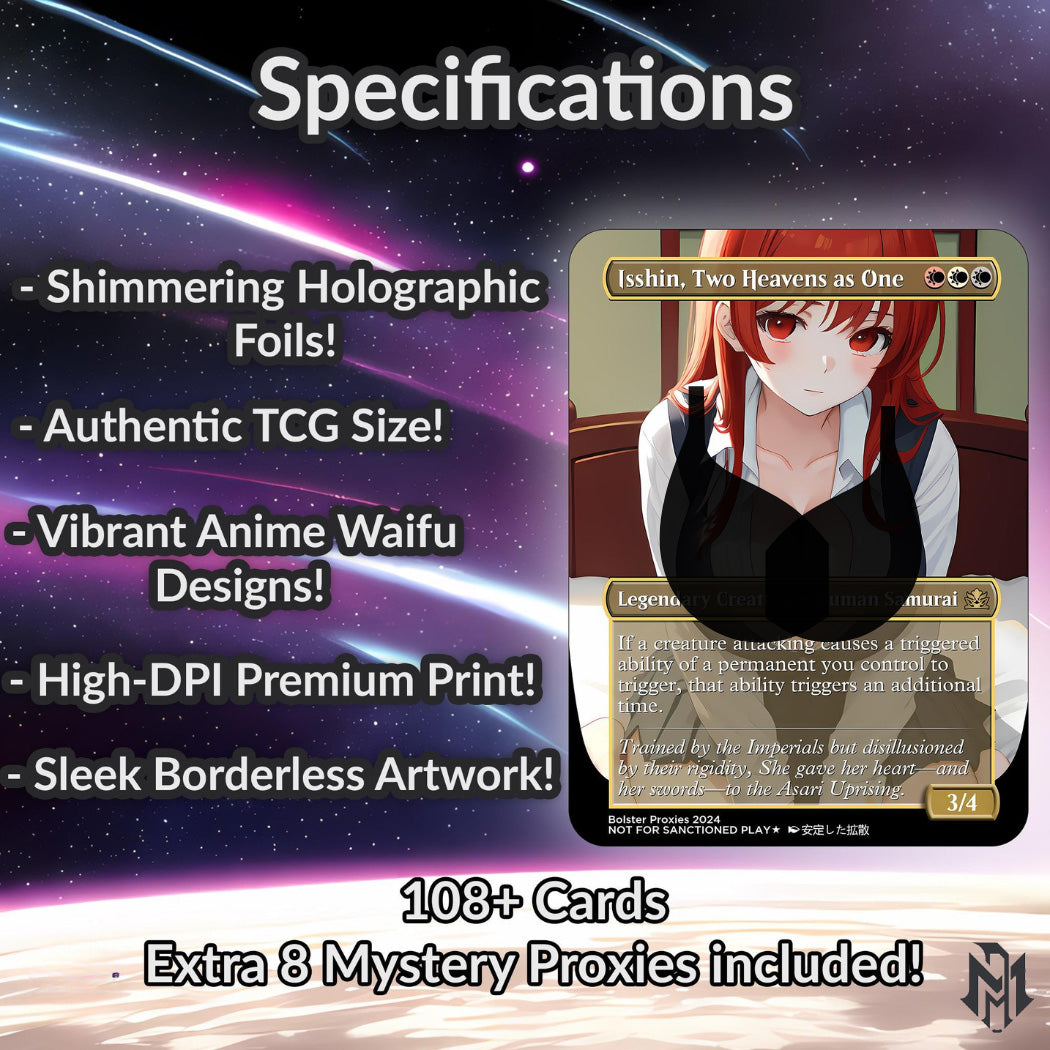 The Ur-Dragon Anime Style Waifu Commander Deck Special Edition MTG Proxy Deck High Quality Cards 108 Cards