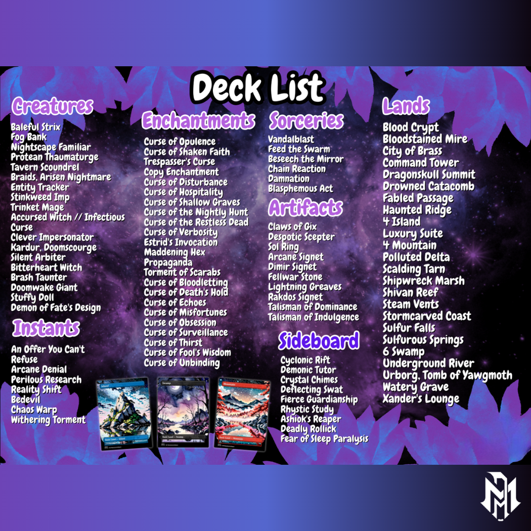 Lynde Curse Tribal MTG Proxy Commander DeckCurse Tribal MTG Proxy Commander Deck
