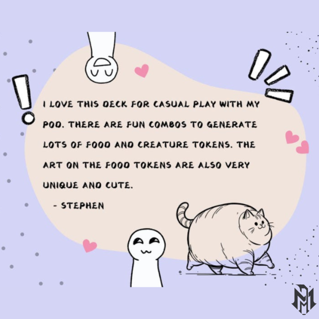Ygra Food Sacrifice Proxy Commander Deck, 100 Cards + 8 Free Tokens | Cute Custom Full Art | MuraProxyArt