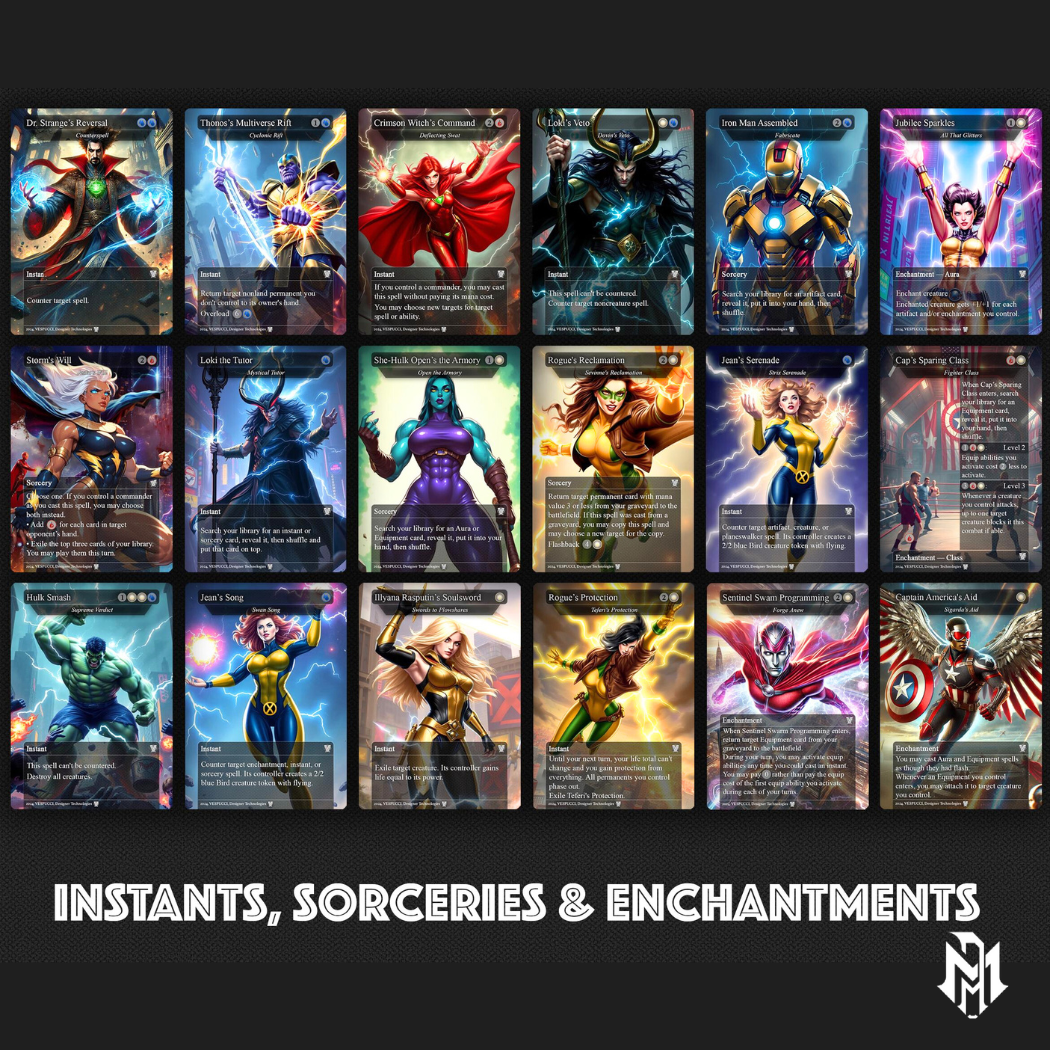 Marvel vs Mortal Kombat, Duel Decks, 2 EDH Decks, Kenrith the Returned King vs Captain America EDH Deck, 216 Total Proxy Cards