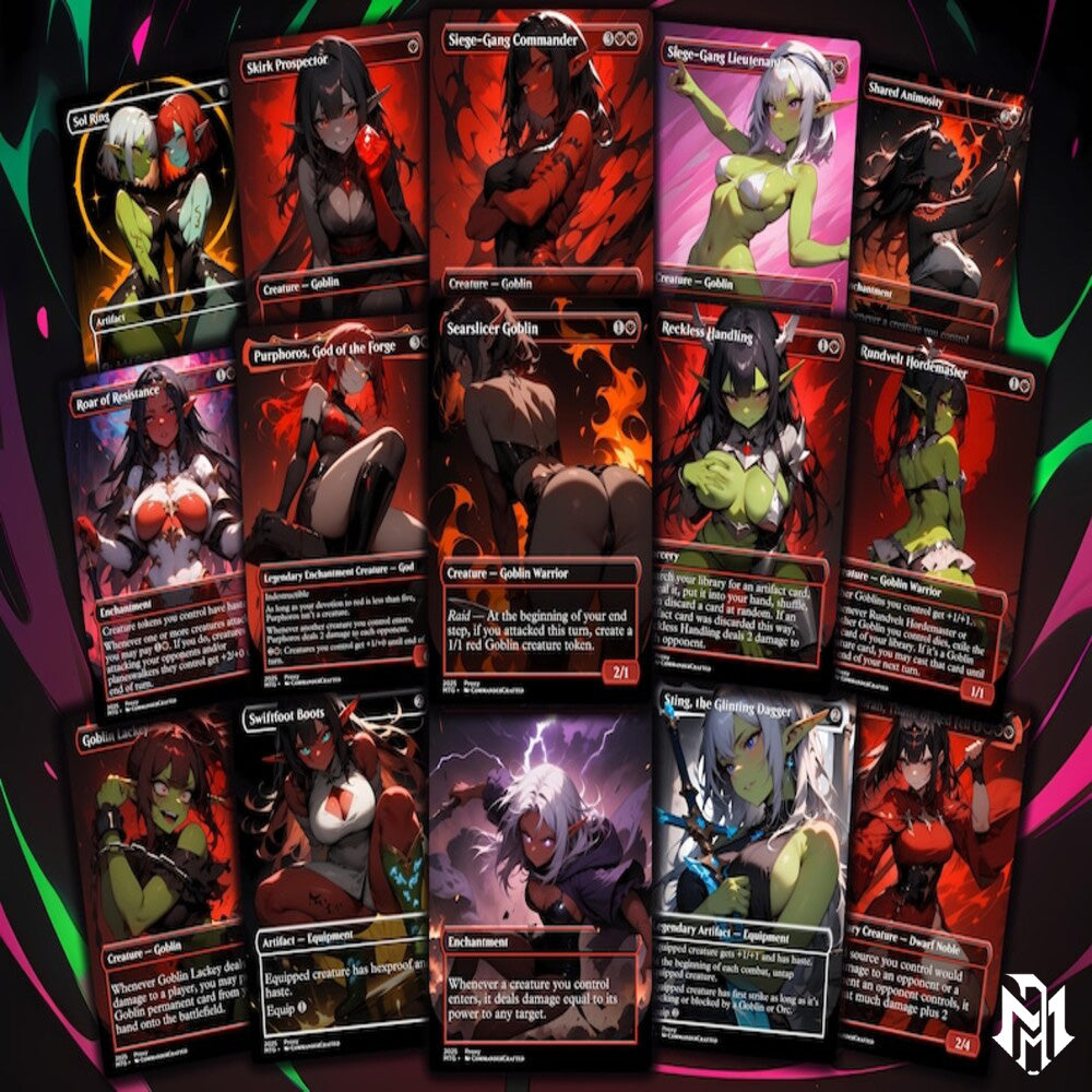 Goblin Tribal Commander Deck Krenko Mob Boss Complete EDH Deck Proxy Deck