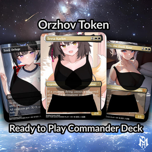 Orzhov Token Anime Style Waifu Commander Deck Special Edition Custom Fanmade Deck High Quality Cards 108 Cards