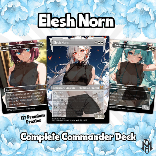 Elesh Norn Anime Style Waifu Commander Deck Special Edition Custom Fanmade Deck High Quality Cards 108 Cards