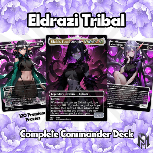 Eldrazi Tribal Commander Deck Ulalek, fused atrocity Complete EDH Deck Proxy Deck
