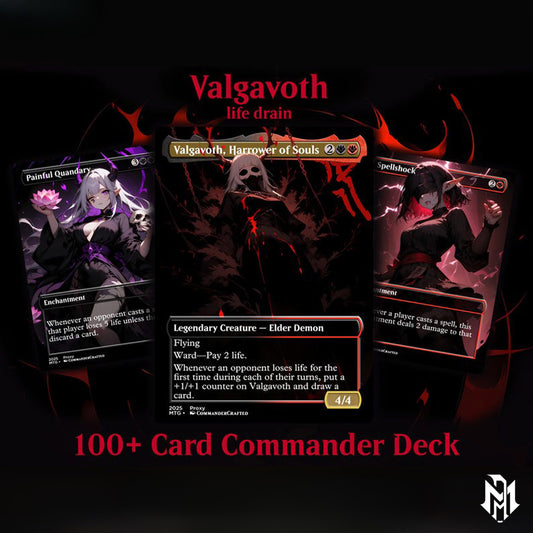Valgavoth Commander Deck Valgavoth harrower of souls Complete EDH Deck Fanmade Deck