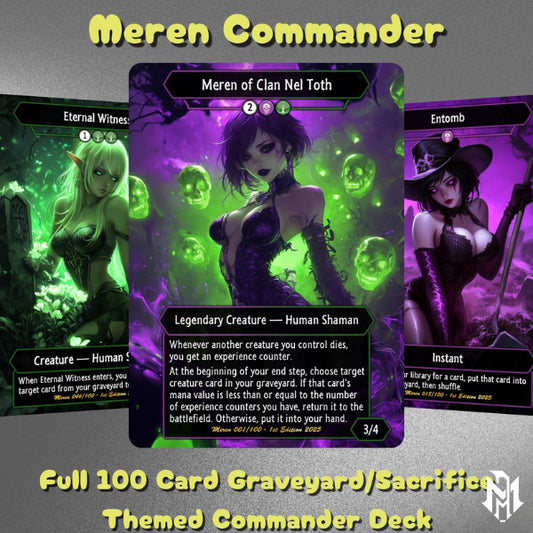 Meren Commander Graveyard Deck – Custom Cards for Casual Play