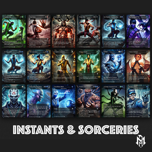 Marvel vs Mortal Kombat, Duel Decks, 2 EDH Decks, Kenrith the Returned King vs Captain America EDH Deck, 216 Total Proxy Cards