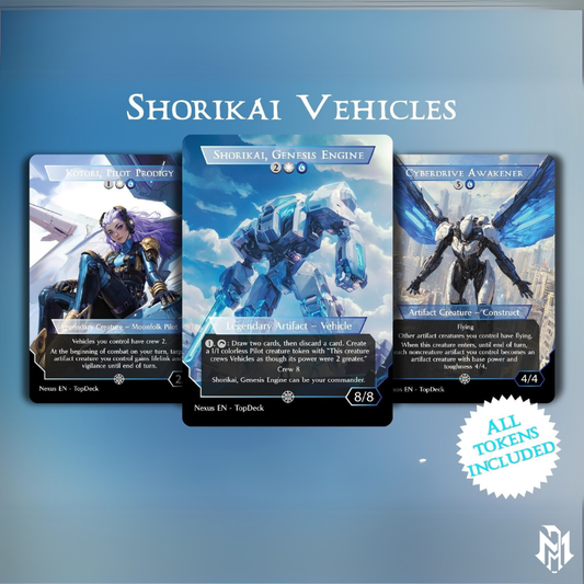 Shorikai Vehicles - Commander EDH Deck - With Tokens - MTG Full Proxy Deck, Altered Cards cEDH