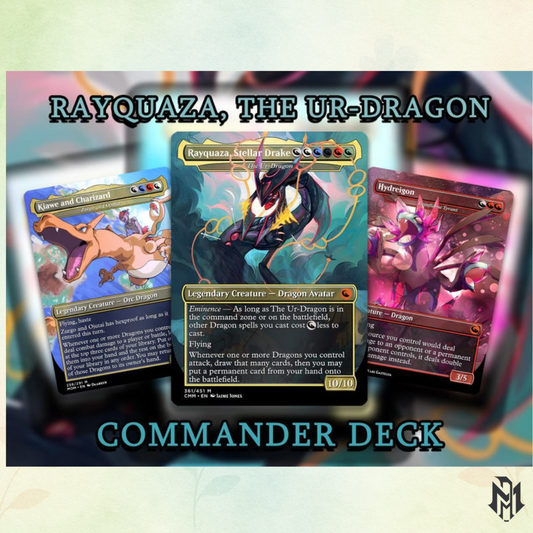 The Ur-Dragon EDH Proxy Deck - Pokémon Art, Tarkir Dragonstorm, Dragon Tribal Commander