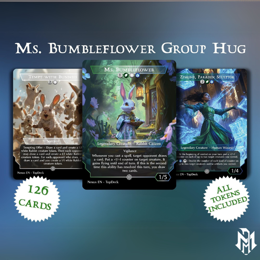Ms. Bumbleflower Group Hug - Commander EDH Deck - With Tokens - MTG Full Proxy Deck, Altered Cards cEDH