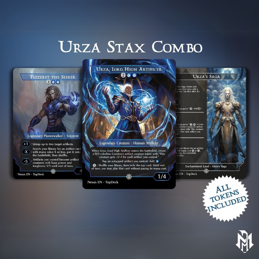 Urza Stax Combo cEDH - Commander EDH Deck - With Tokens - MTG Full Proxy Deck, Altered Cards cEDH