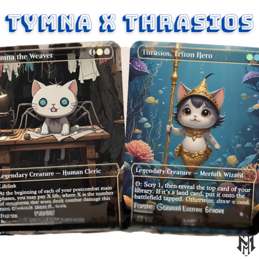 Tymna x Thrasios Proxy cEDH Commander Deck, 100 Cards + 8 Free Tokens | Cute Custom Full Art | MuraProxyArt