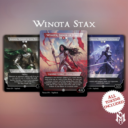 Winota Stax cEDH - Commander EDH Deck - With Tokens - MTG Full Proxy Deck, Altered Cards cEDH