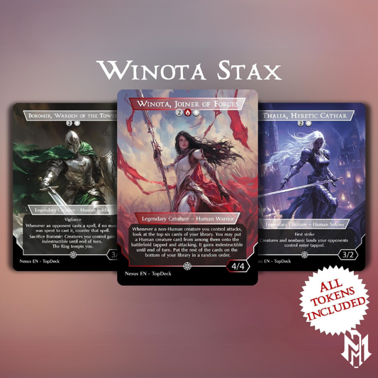 Winota Stax cEDH - Commander EDH Deck - With Tokens - MTG Full Proxy Deck, Altered Cards cEDH