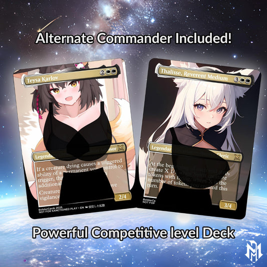 Orzhov Token Anime Style Waifu Commander Deck Special Edition Custom Fanmade Deck High Quality Cards 108 Cards