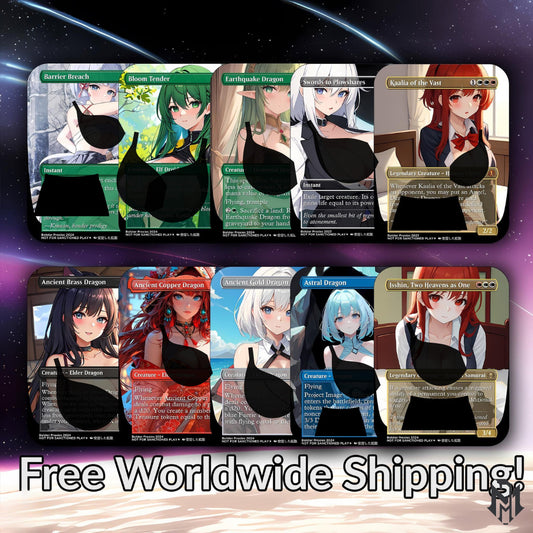 The Ur-Dragon Anime Style Waifu Commander Deck Special Edition MTG Proxy Deck High Quality Cards 108 Cards