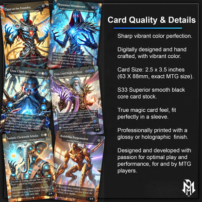 FLASH SALE** Urza, Chief Artificer Affinity Deck, 120 Cards, 14 Sideboard, 6 Tokens Includes All Main Urza's, Shorikai, Artifacts, Custom