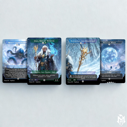 Jorn Deep Winter - Commander EDH Deck - With Tokens - MTG Full Proxy Deck, Altered Cards cEDH