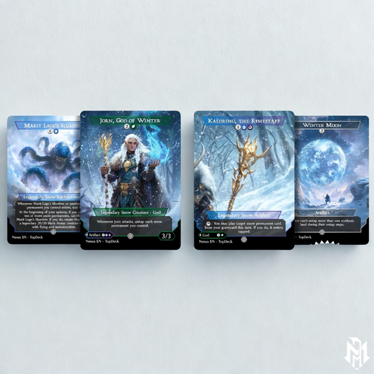 Jorn Deep Winter - Commander EDH Deck - With Tokens - MTG Full Proxy Deck, Altered Cards cEDH