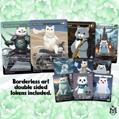 Millicent Spirit Tribal Proxy Commander Deck, 100 Cards + 6 Free Tokens | Cute Custom Full Art | MuraProxyArt
