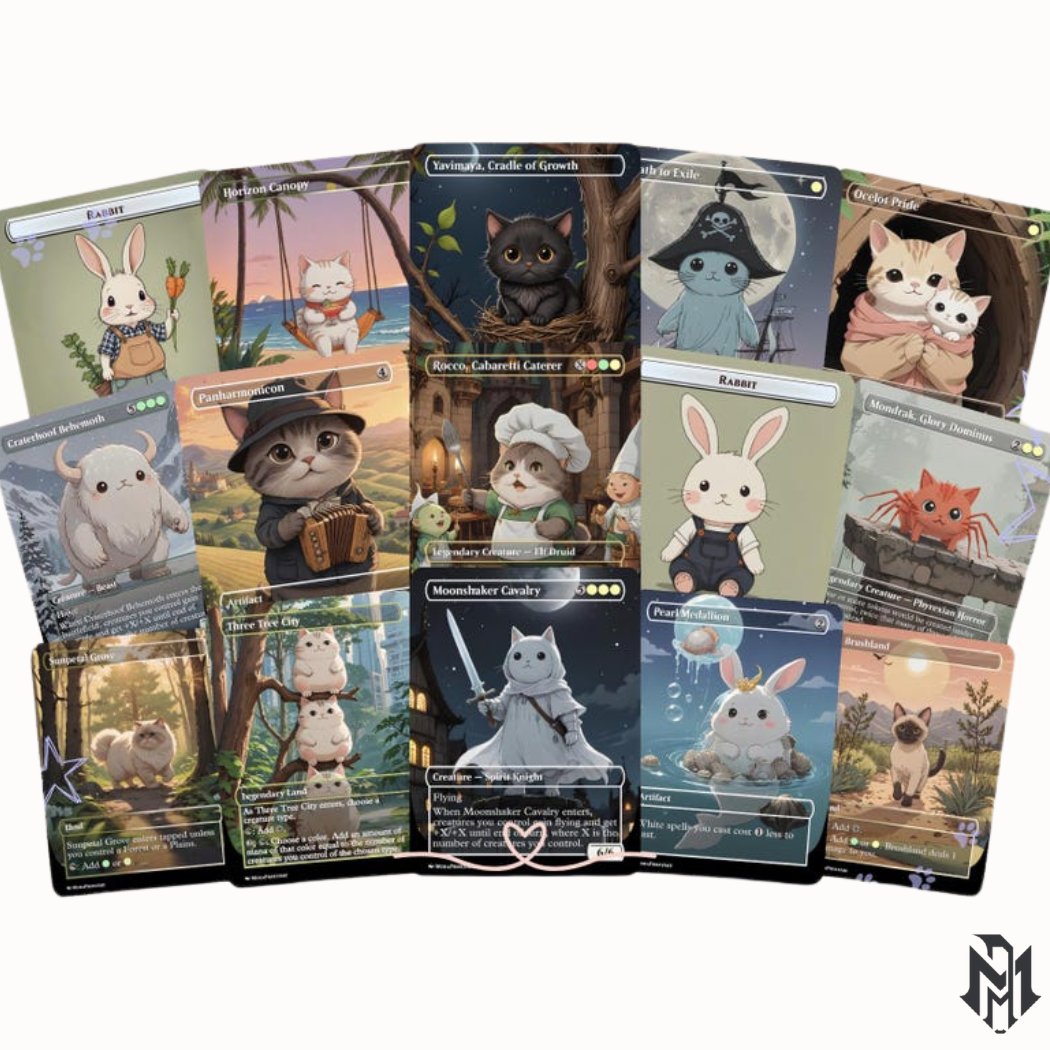 Baylen Hare Apparent Proxy Commander Deck, 100 Cards + 8 Free Tokens | Cute Custom Full Art | MuraProxyArt